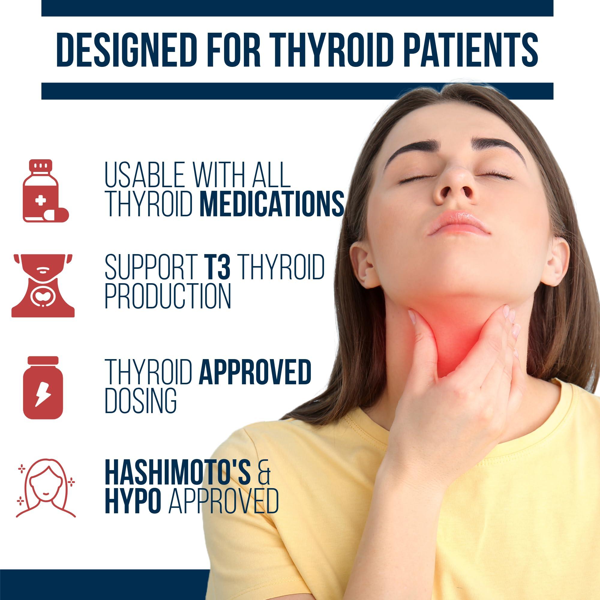 Dr. Westin Childs Dr. Westin Childs - T3 Conversion Booster - Thyroid Support for Women with Hypothyroidism & Hashimotos - Iodine, Ashwagandha, Guggul Extract, Selenium & Zinc Complex - 60 Servings