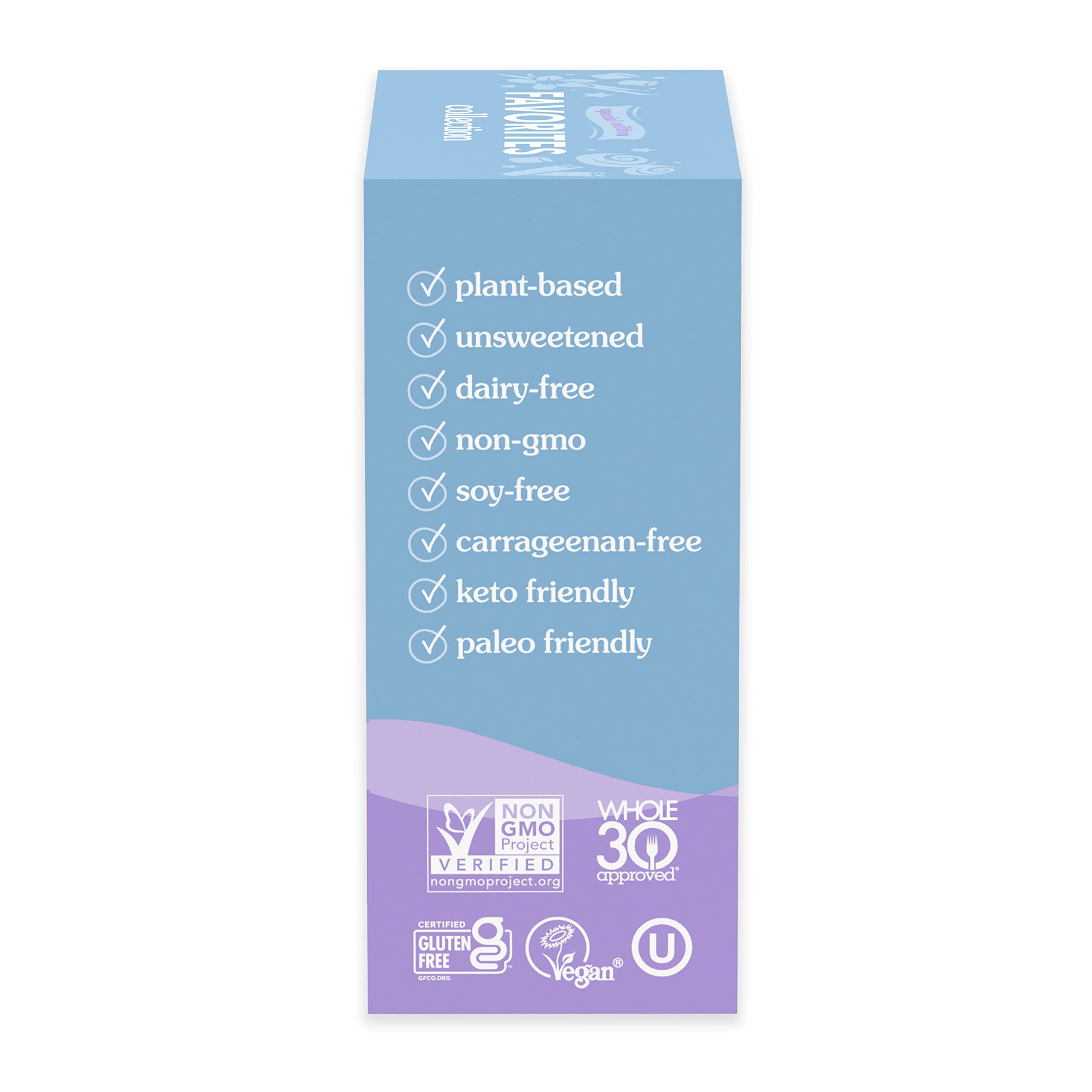 nutpods nutpods Favorites Collection - Unsweetened Non Dairy Creamer - Toasted Marshmallow, French Vanilla and Cinnamon Swirl - Keto Creamer, Whole30, Gluten Free, Non-GMO, Vegan, Sugar Free, Kosher