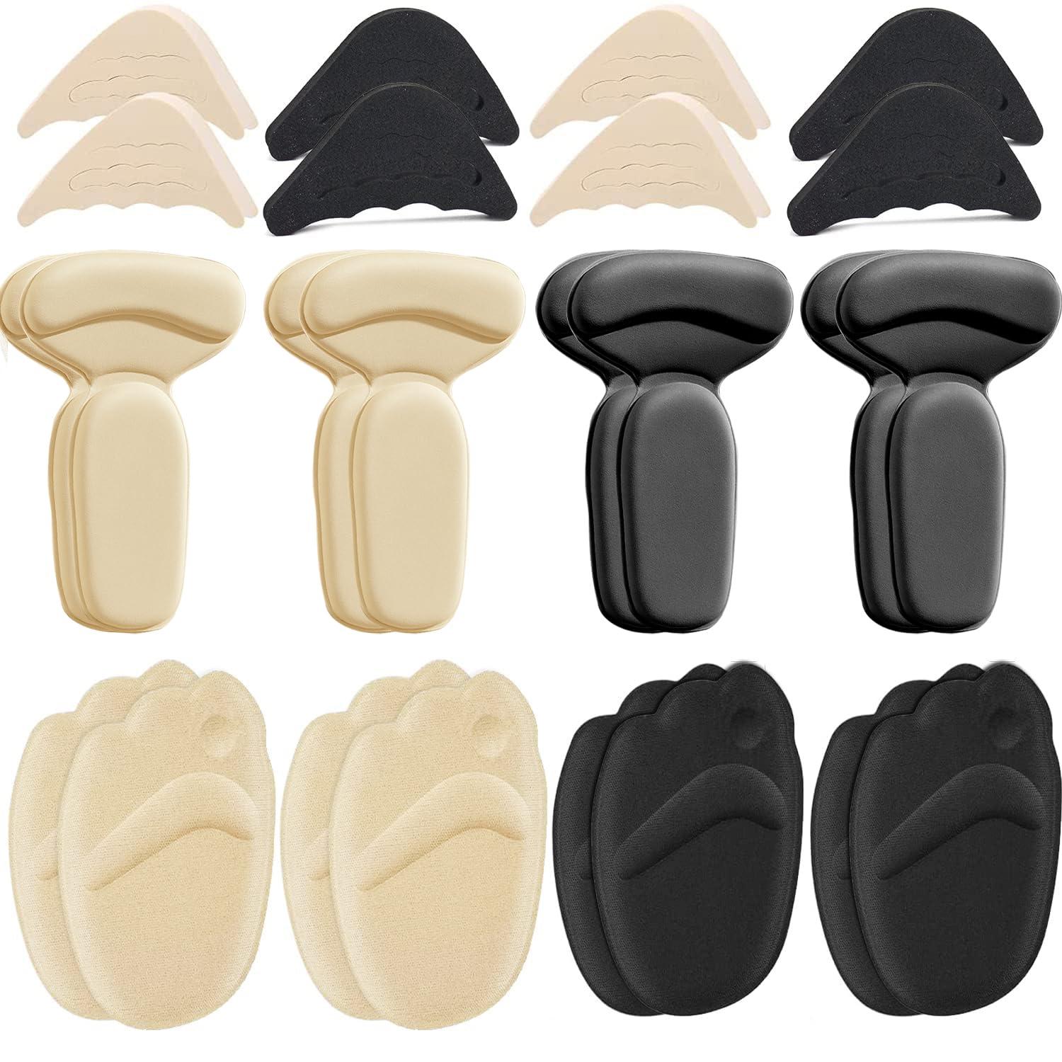 LHHXX33 12 Pairs Heel Grips Heel Inserts for Women, Shoe Filler for Too Big Shoes women Heel Pads, Toe Inserts for Shoes Too Big Blisters Relieve Pain