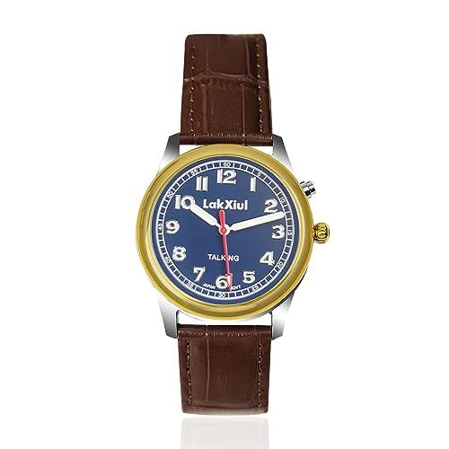 LAKXIUL LAKXIUL Spanish Voice Talking Watch for Blind, Visually impaired or Elderly,Men\'s Size