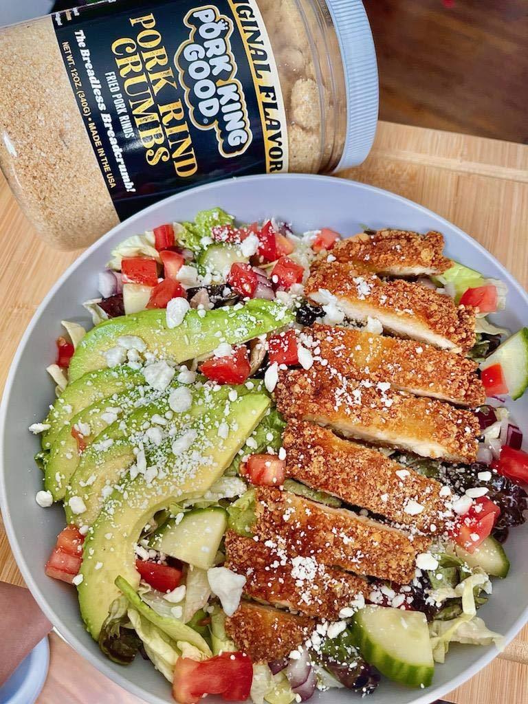 Pork King Good Pork King Good - Pork Rind Breadcrumbs - 2 Pack! Keto Friendly, Paleo, Gluten-Free, Sugar Free, Zero Carb Panko Substitute (Two 12 Oz Jars) (Italian, 2 Pack)