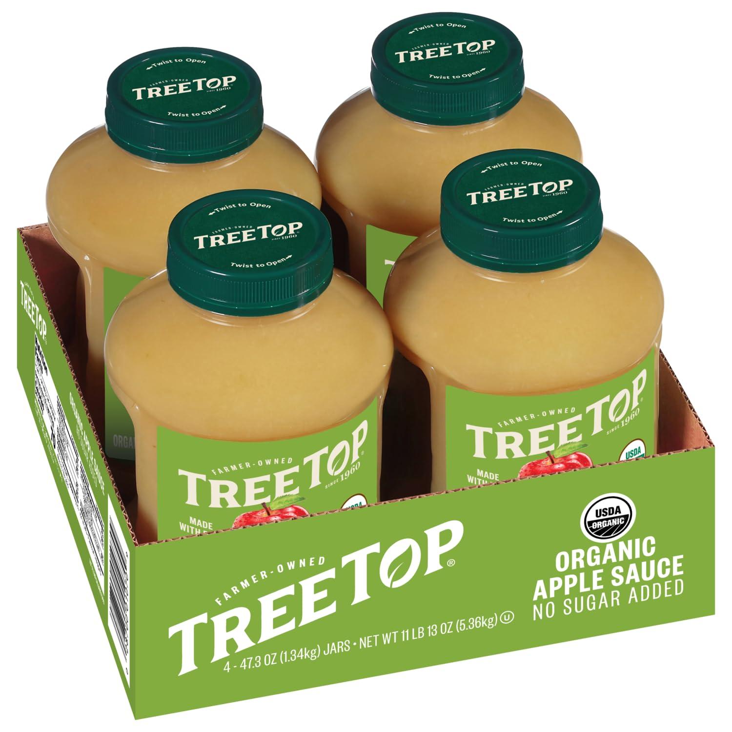 Tree Top Tree Top No Sugar Added Apple Sauce, 47.3 Oz (Pack of 8)