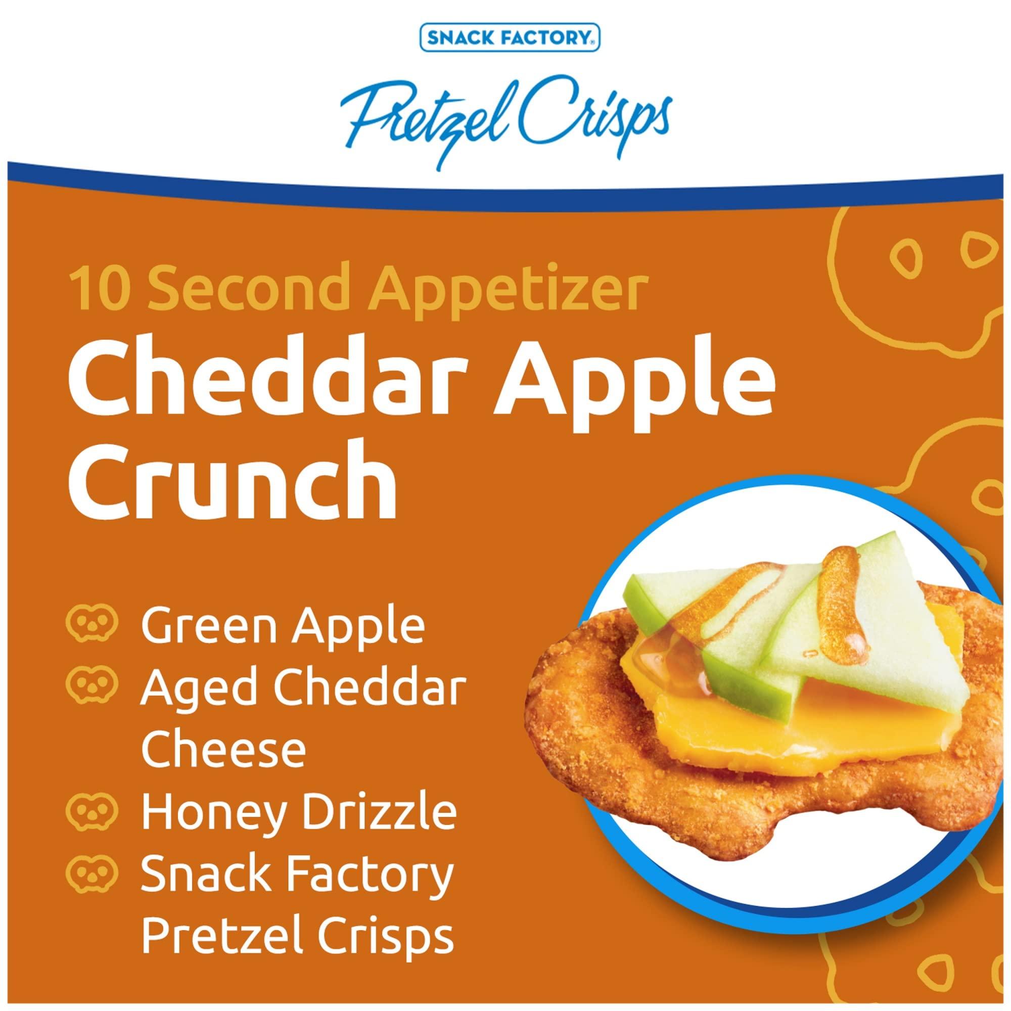 Snack Factory Snack Factory Pretzel Crisps, Cheddar Cheese, 7.2 Oz (Pack of 12)