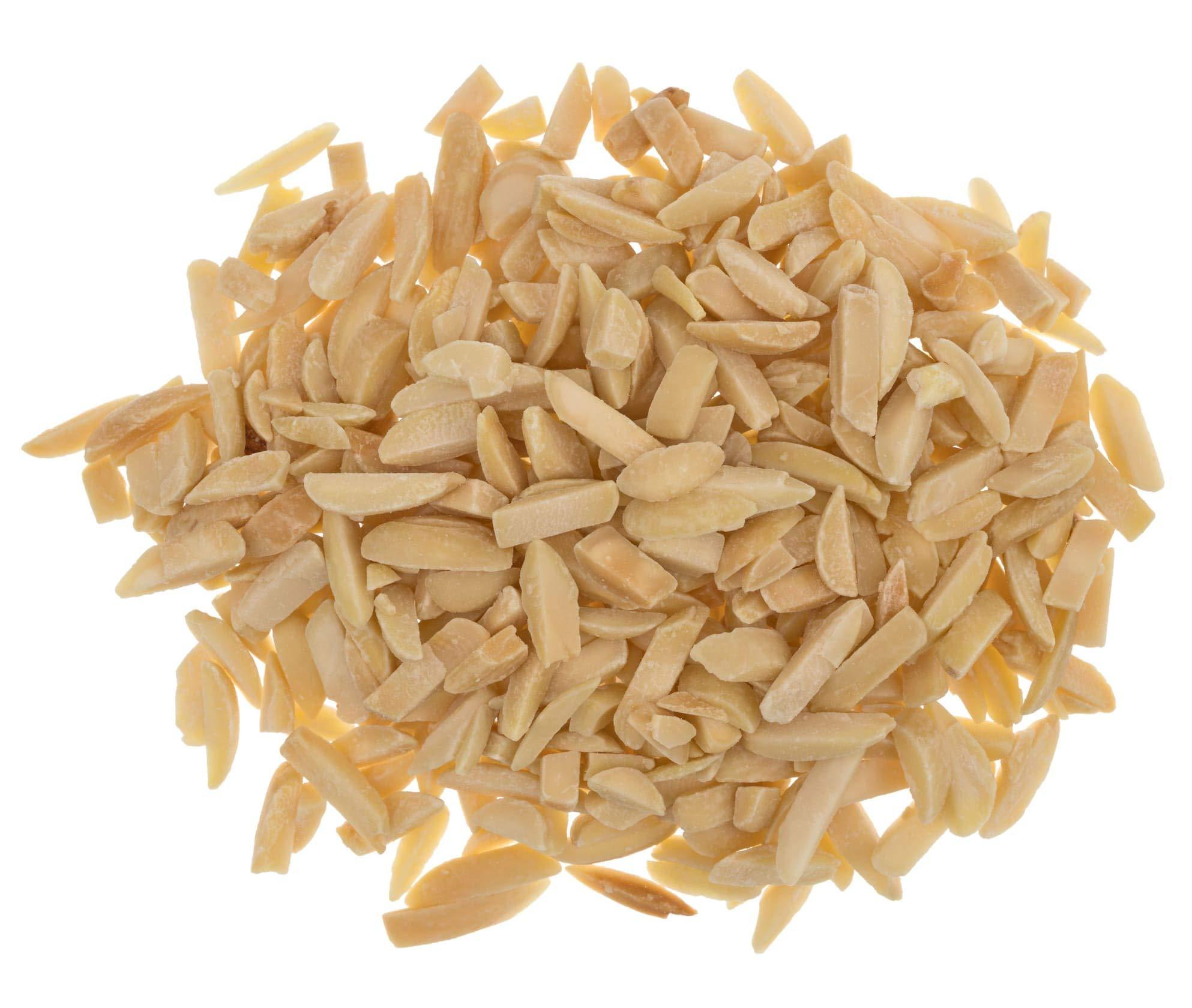 Food to Live Organic Blanched Slivered Almonds, 18 Pounds Non-GMO, Raw, Unpasteurized, Unsalted, Vegan, Keto, Paleo, Kosher, Bulk, High in Protein, Dietary Fiber. Great for Cooking, Baking, Salads and Cereals