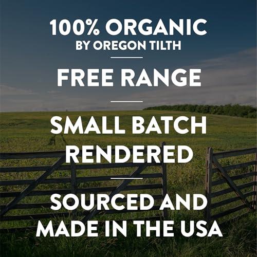 Fatworks Fatworks, Certified Organic Leaf Lard, NON-GMO, USDA 100% Organic for Amazing Traditional Baking, Keto, Paleo, Everyday Cooking and Frying, Whole30 Approved, No Preservatives in Glass Jar, 14 OZ,