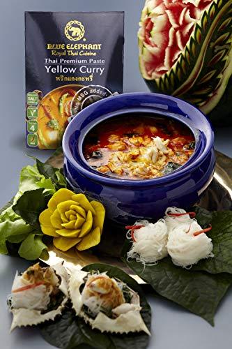 BLUE ELEPHANT Blue Elephant Yellow Curry Sauce Premium Royal Thai Cuisine - Authentic Ingredients for Quick and Easy Thai Meals at Home, 10.6oz, 2-pack