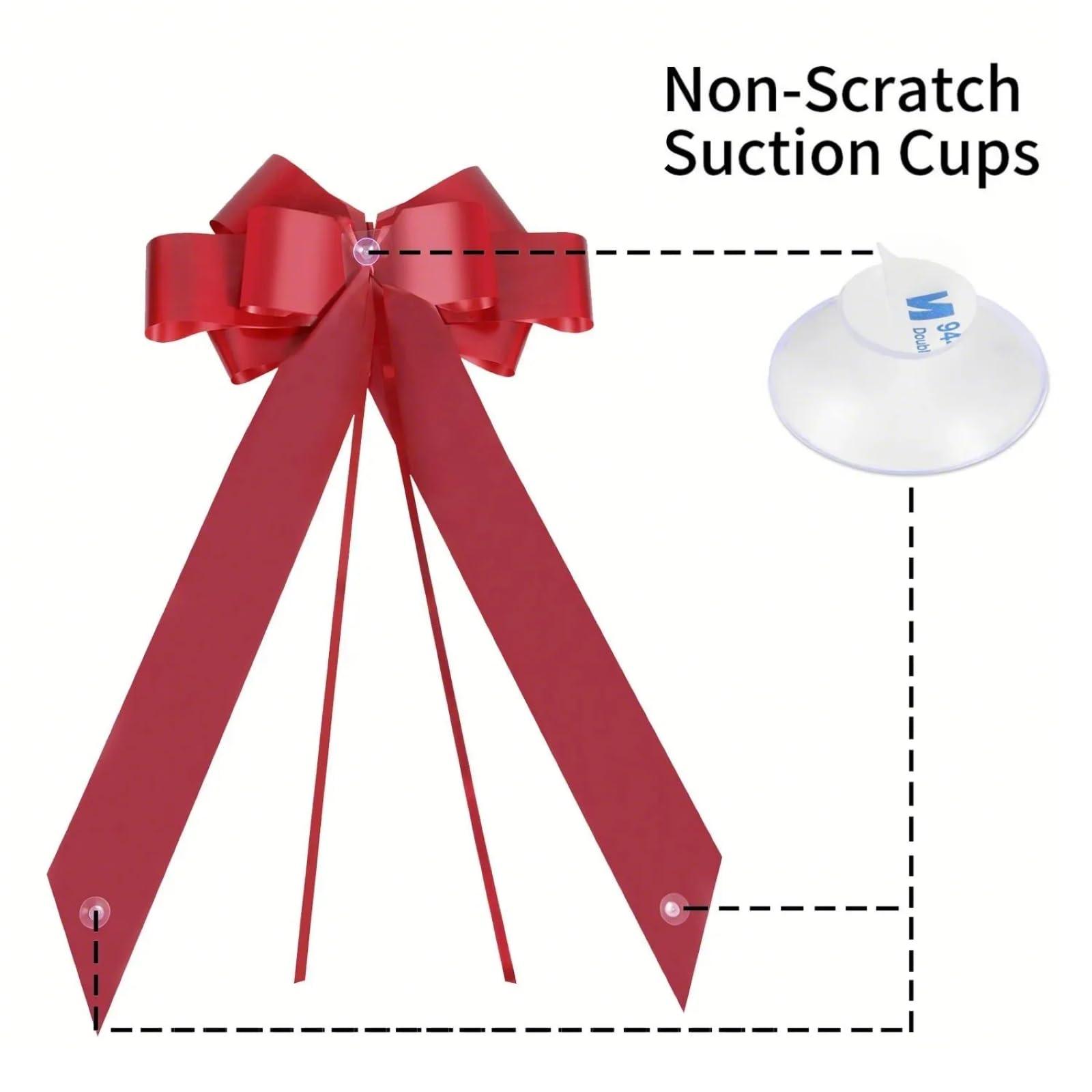 Pinkell Big Car Bow, Big Red Bow, Giant Car Bow, Large Bow, 30 Inch Bow for Large Present Decoration.