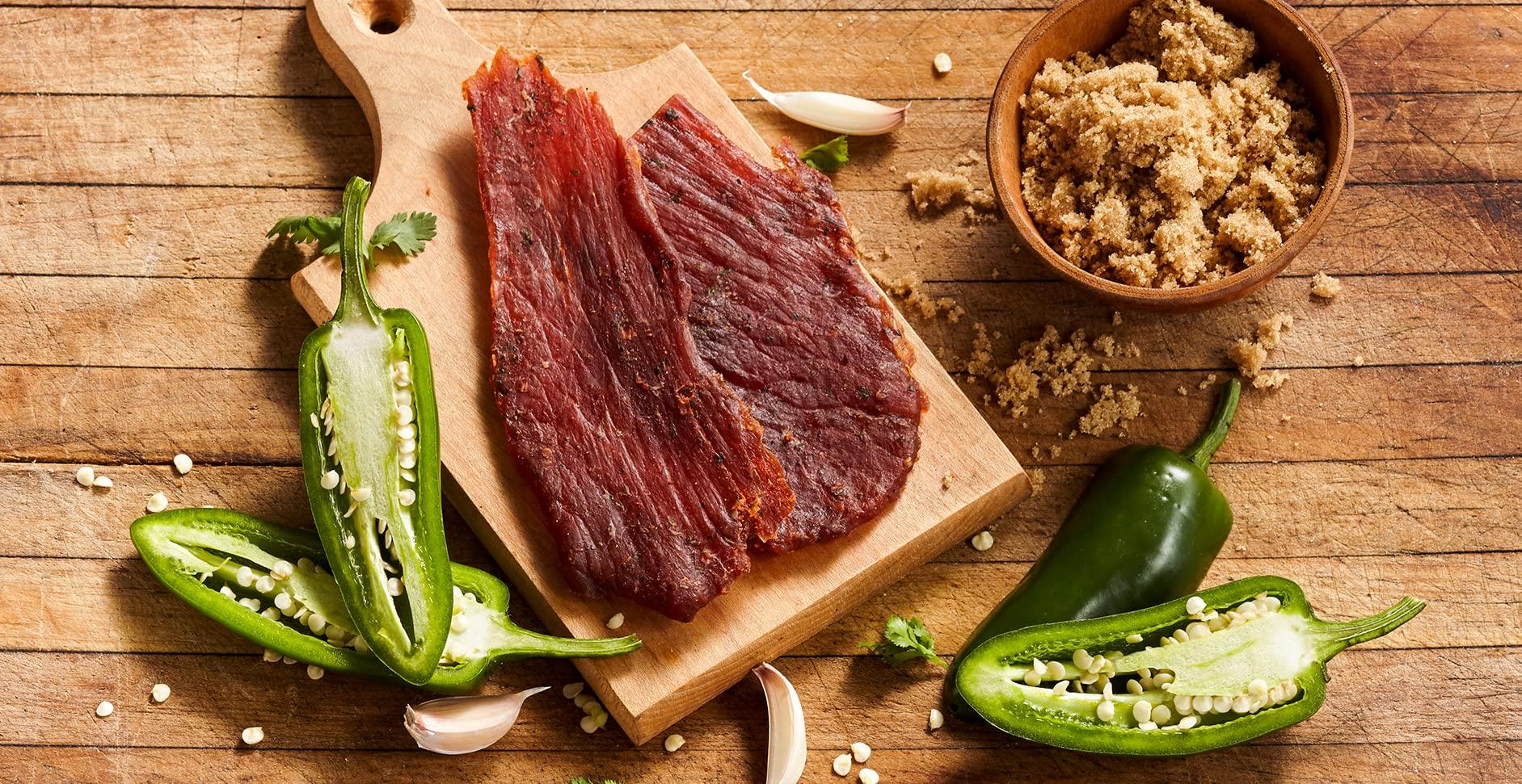 fusionJerky Fusion Jerky Artisan Beef Jerky, Japanese BBQ, 2.5 oz - All Natural, 10g Protein, Premium USA Sourced Meat, Gluten Free, Prime Cuts, No Nitrates, No Added MSG, No Preservatives, Made in USA