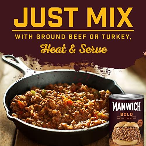 MANWICH Manwich Sloppy Joe Sauce, Bold Flavor, Canned Sauce, 16 Oz(Pack of 12)