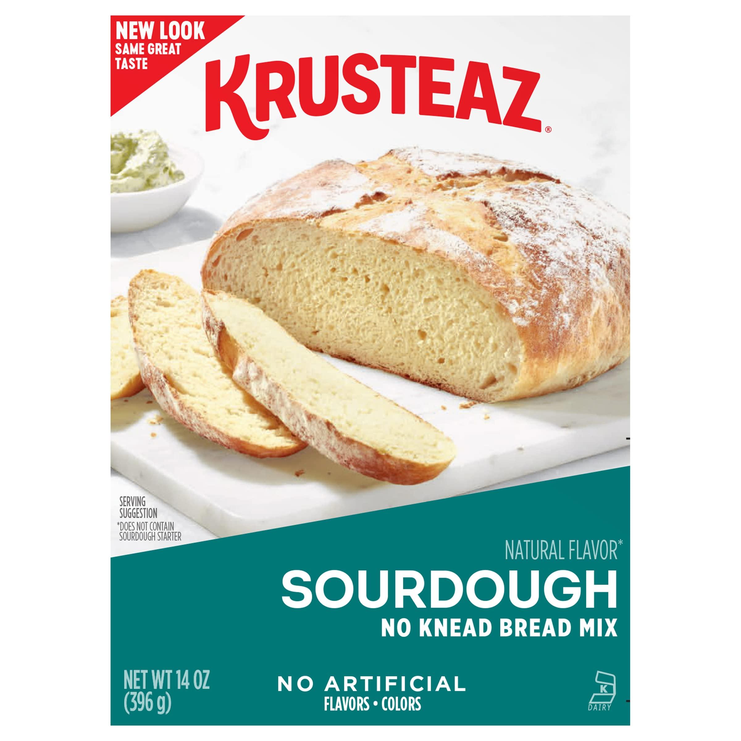 Krusteaz Krusteaz Sourdough Bread Mix, No Knead and Easy To Make, 14-ounce Boxes (Pack of 12)