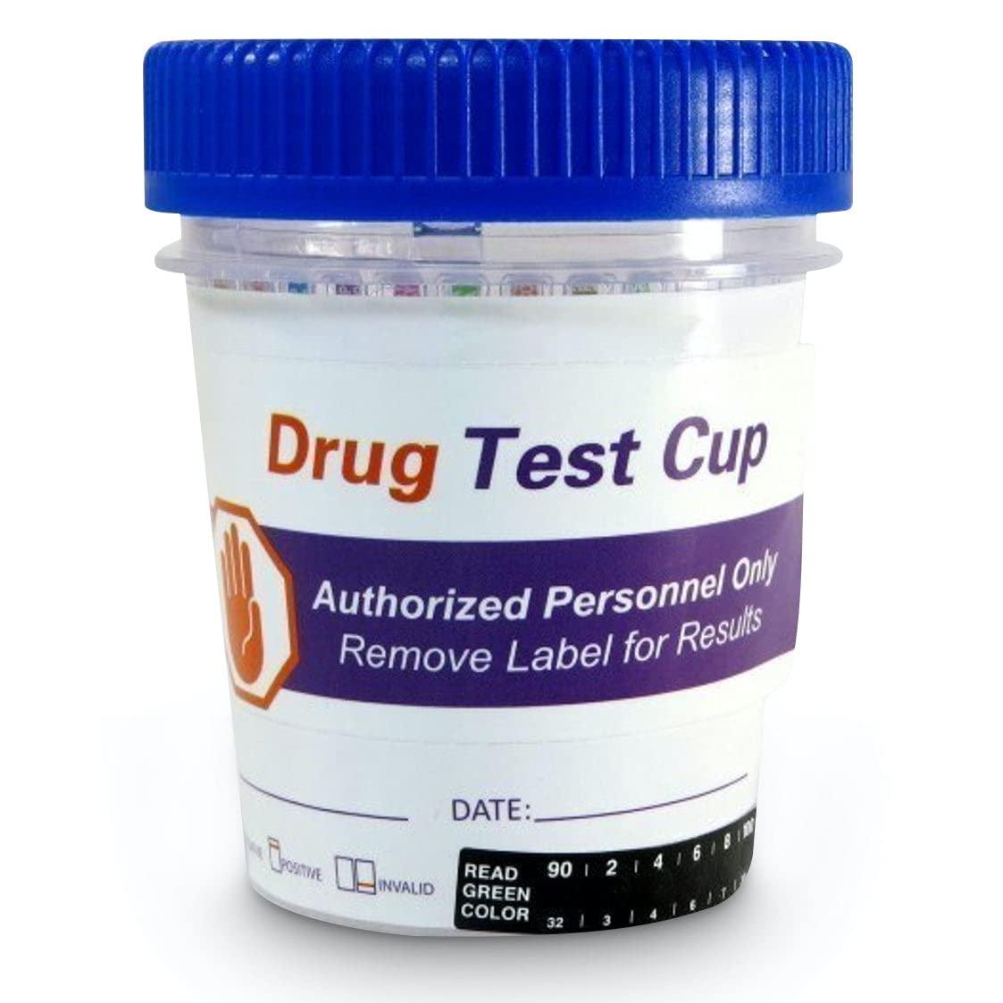 DIAGNOX HEALTH Accurate Urine Drug Test Kit - 14 Panel at Home Drug Test Cup with Clicker & Temperature Strip - CLIA Waived, 510k Cleared with SAMHSA Cutoff Levels [25 Test Cups]
