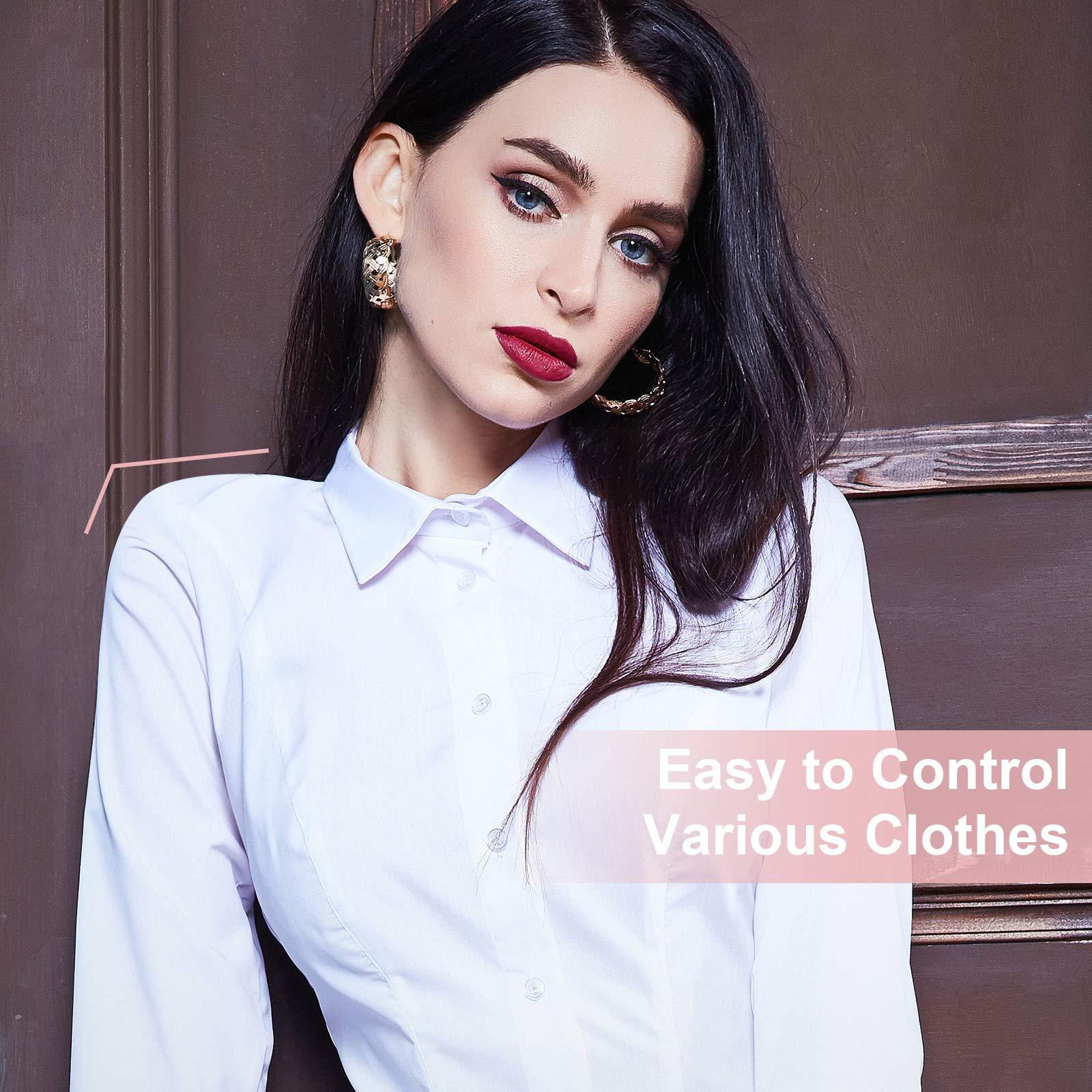 WILLBOND WILLBOND 4 Pairs Women Shoulder Pads Push up Soft Adhesive Silicone Shoulder Pads Anti Slip Enhancer Shoulder Pads for Women Clothing (Black, Flesh Color, Transparent, Transparent Flesh Color)