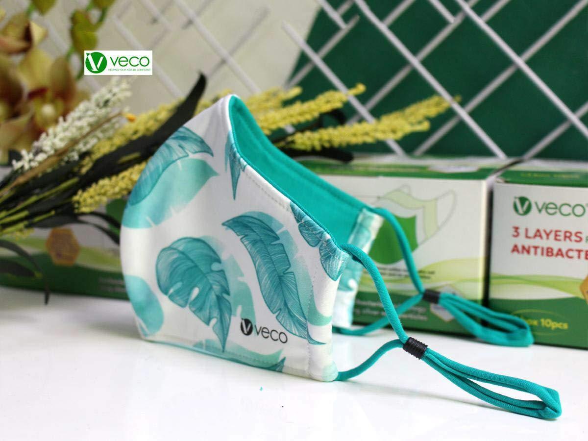 VECO VECO Fabric Face Mask - Pack of 5 (Adult, Combo 4)