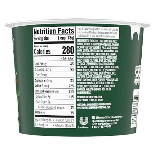 Knorr Knorr Rice Cup 3 Cheese Mushroom Risotto 8 ct Delicious Rice Dish No Artificial Flavors or Preservatives 2.6 oz