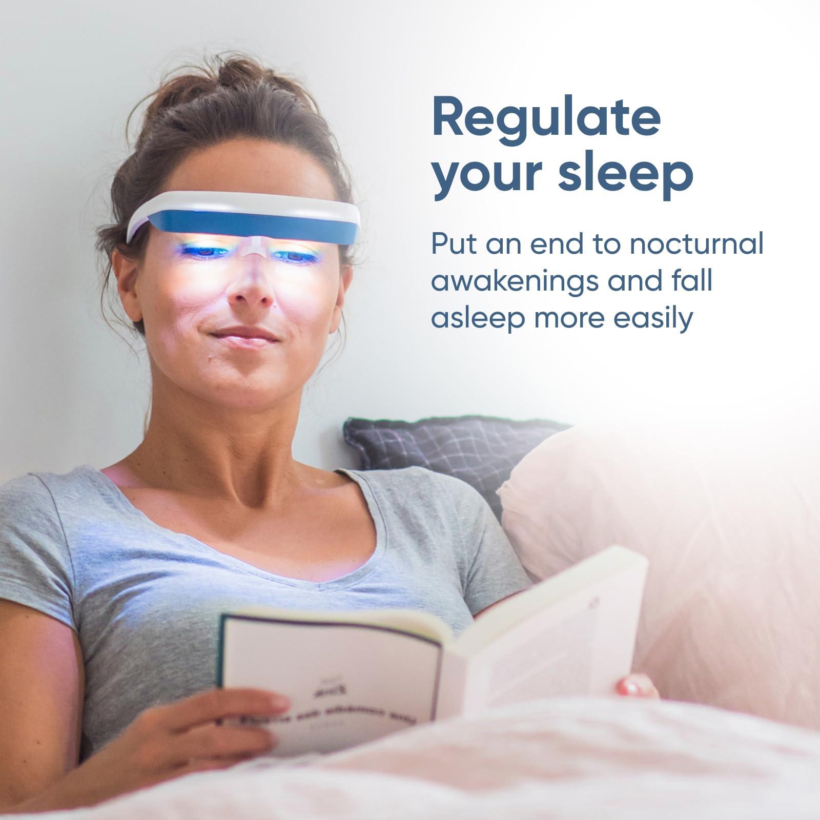 luminette Luminette 3 Light Therapy Glasses - Wearable Light Therapy Lamp - Blue Enriched White LED Sun Lamp - Natural Relief for Sleep Problems, Seasonal Mood Disorders and Jet lag - Portable Daylight Lamp