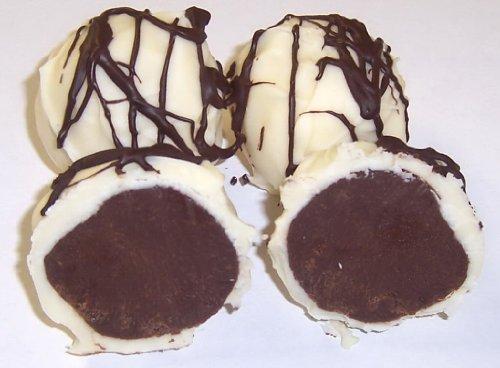 Scott's Cakes Scott's Cakes Milk Chocolate Truffles Covered in White Chocolate in a 8 oz. Red Roses Box
