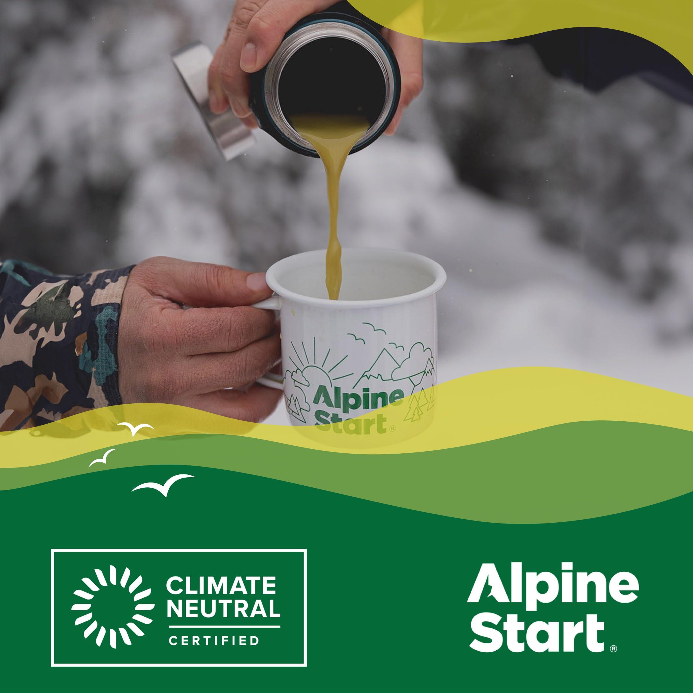 Alpine Start Alpine Start Instant Coffee Medium Roast Original Blend from High Altitude Arabica Beans, Enjoy Hot or Cold, Dairy Free, Soy Free (0.11 Oz) Pack of 8