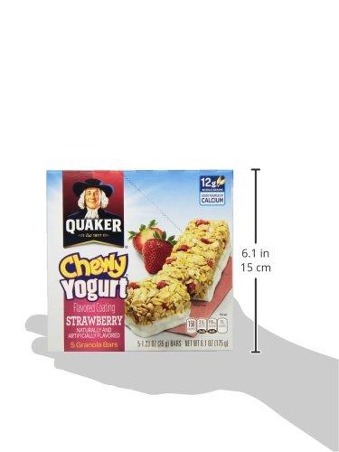 Quaker Quaker Chewy Yogurt Granola Bar, Strawberry 5 Count (Pack of 1)