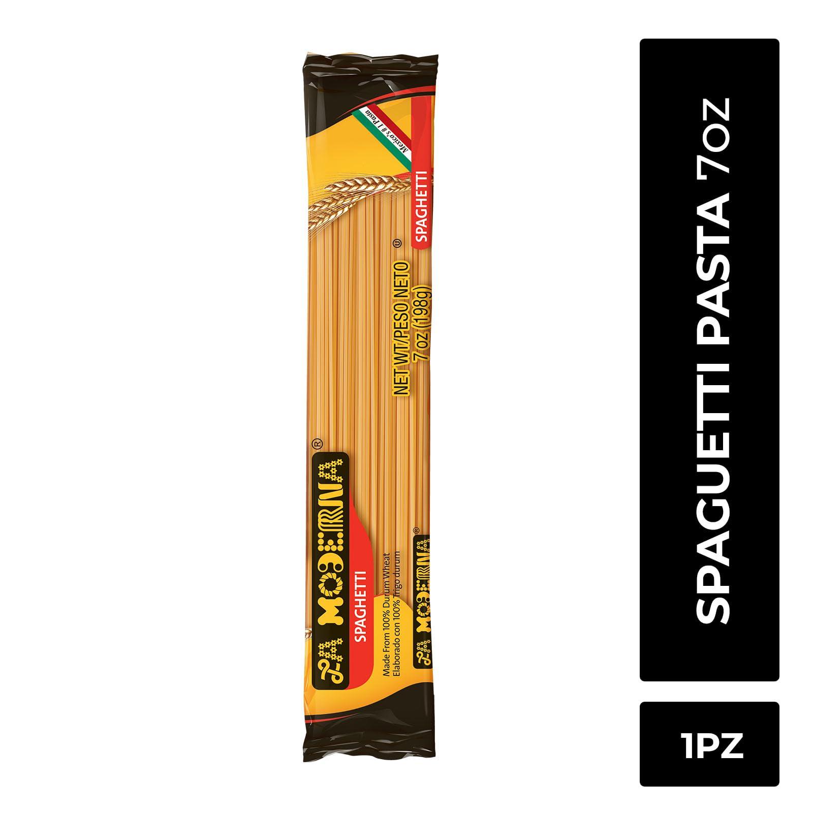 La Moderna LA MODERNA, Spaghetti, Pasta, Hecha con Smola de Trigo Durum, Enriquecida con Vitaminas y Hierro, 7 oz