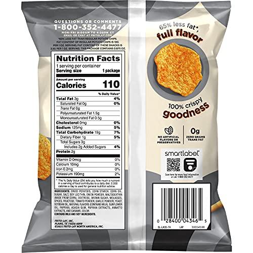 Lay's Baked, Lay\'s Barbecue Potato Crisps, 0.875 Ounce (Pack of 60)