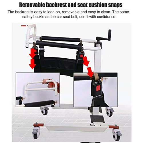 seveni seveni Wheel Lift Chair Patient Lift Transfer Machine Elderly Transport Chair Handicap Car Assist, Bathroom Wheelchair, Patient Lift for Home, Patient Lift Aid, Toilet Aids for Elderly