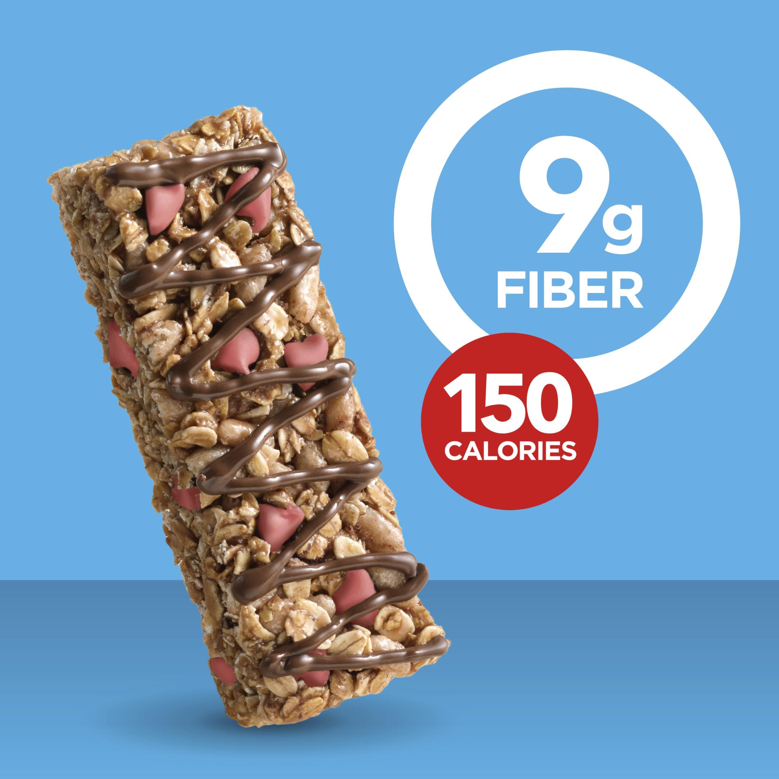 Fiber One Fiber One Chewy Bars, Oats & Chocolate Strawberry Fiber Snacks, 5 Count, 7 oz (Pack of 2)
