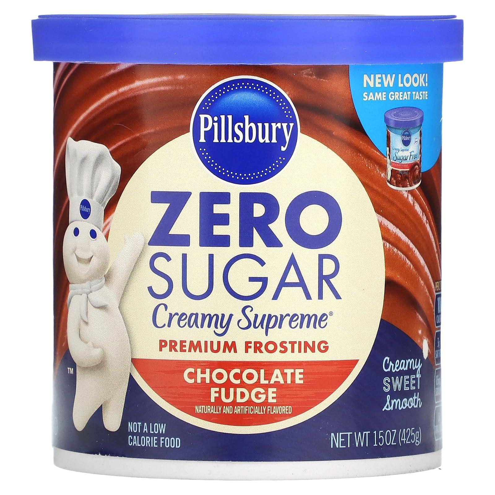 Pillsbury Pillsbury Creamy Supreme Sugar Free Chocolate Fudge Flavored Frosting, 15 Ounce