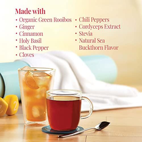 The Republic of Tea The Republic of Tea Be Active Green Rooibos Tea Get Burning - Herb Tea For Metabolism, 250 Tea Bags