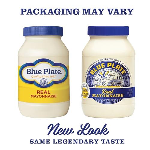 Blue Plate Mayonnaise Blue Plate Real Mayonnaise, Homestyle Mayo For Chicken Salad to Deviled Eggs, 30 Fl Oz (Pack of 1)
