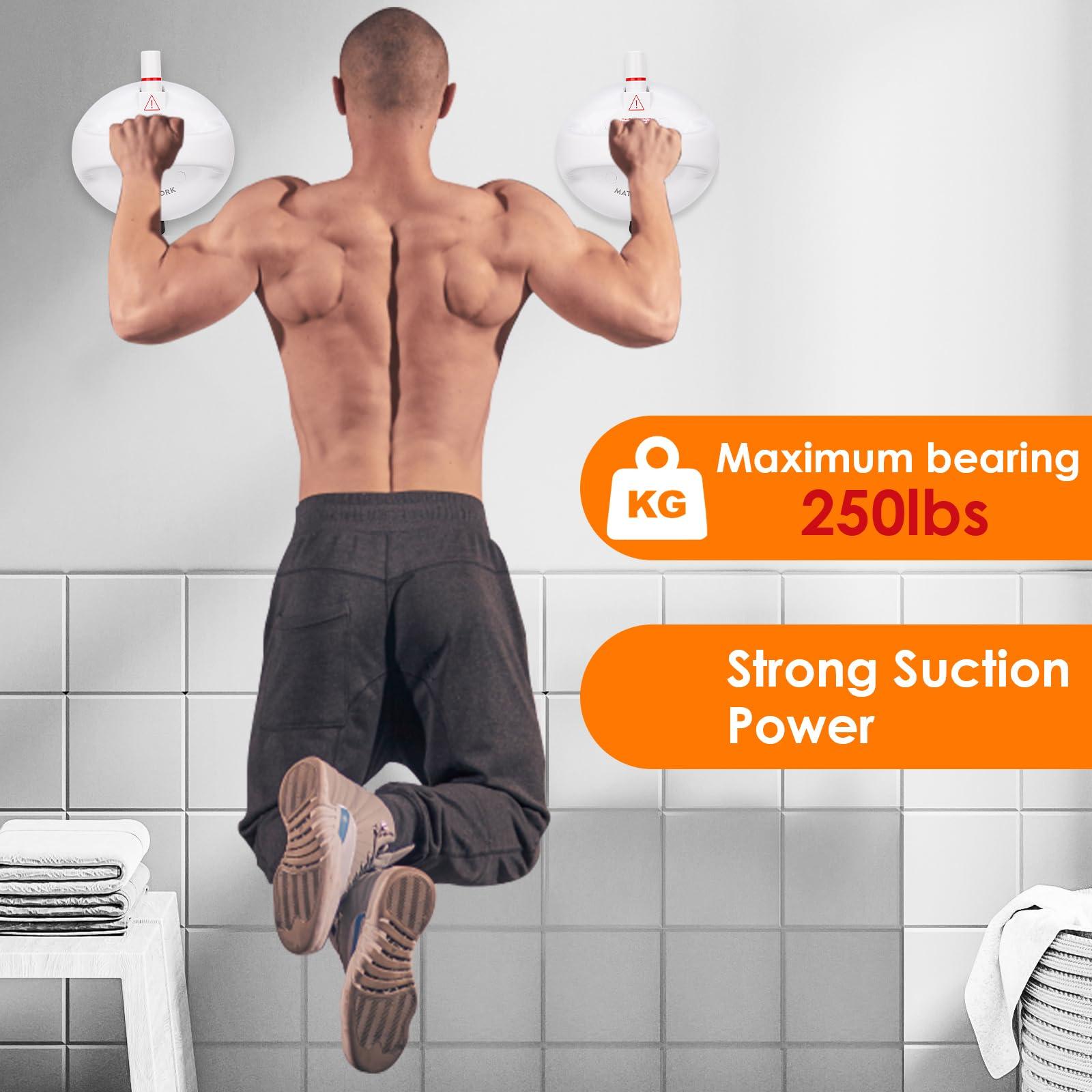 Matework Matework 2 Pack Shower Handles for Elderly Suction, Safety Suction Grab Bars for Bathtubs and Shower, Bathroom Safety Grab bars for Senior, Handicap, Elderly