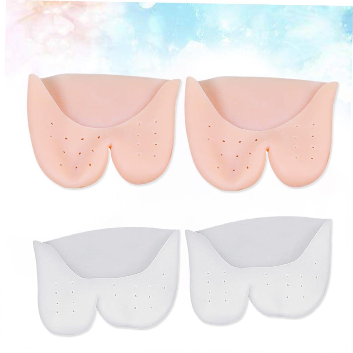 Healeved Healeved 4 Pairs Big Toe Protection Toe Cover Pointe Cushion Toe Protector gel with hole