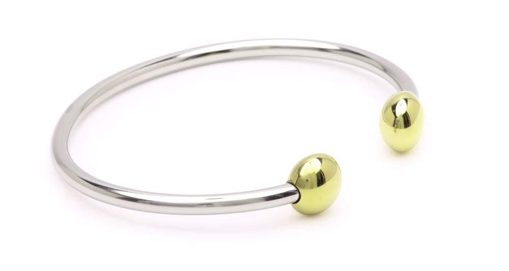 QRAY QRAY Combo Standard Steel Golf Athletic Bracelet Men Women C-Shaped Health Wellness Bracelet (Medium: 7"~7.75")