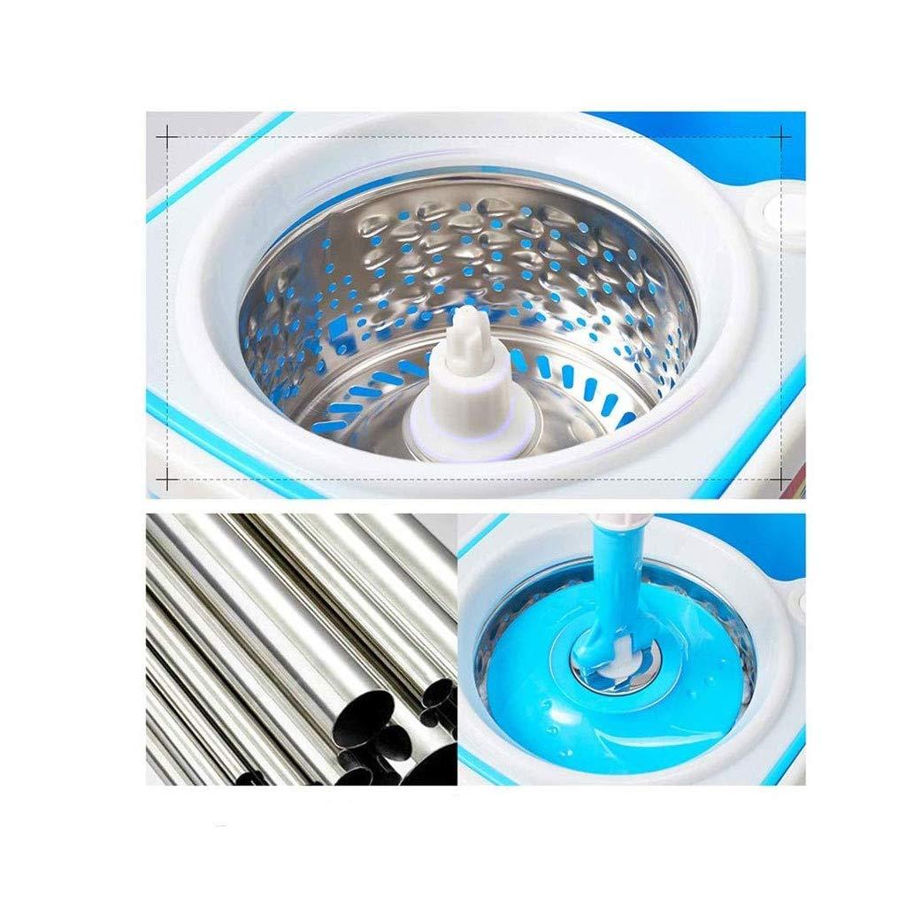 CGTENBS Spin Mop and Bucket Floor Cleaning System with 2 Microfiber Mop Heads for Home, Office and Kitchen