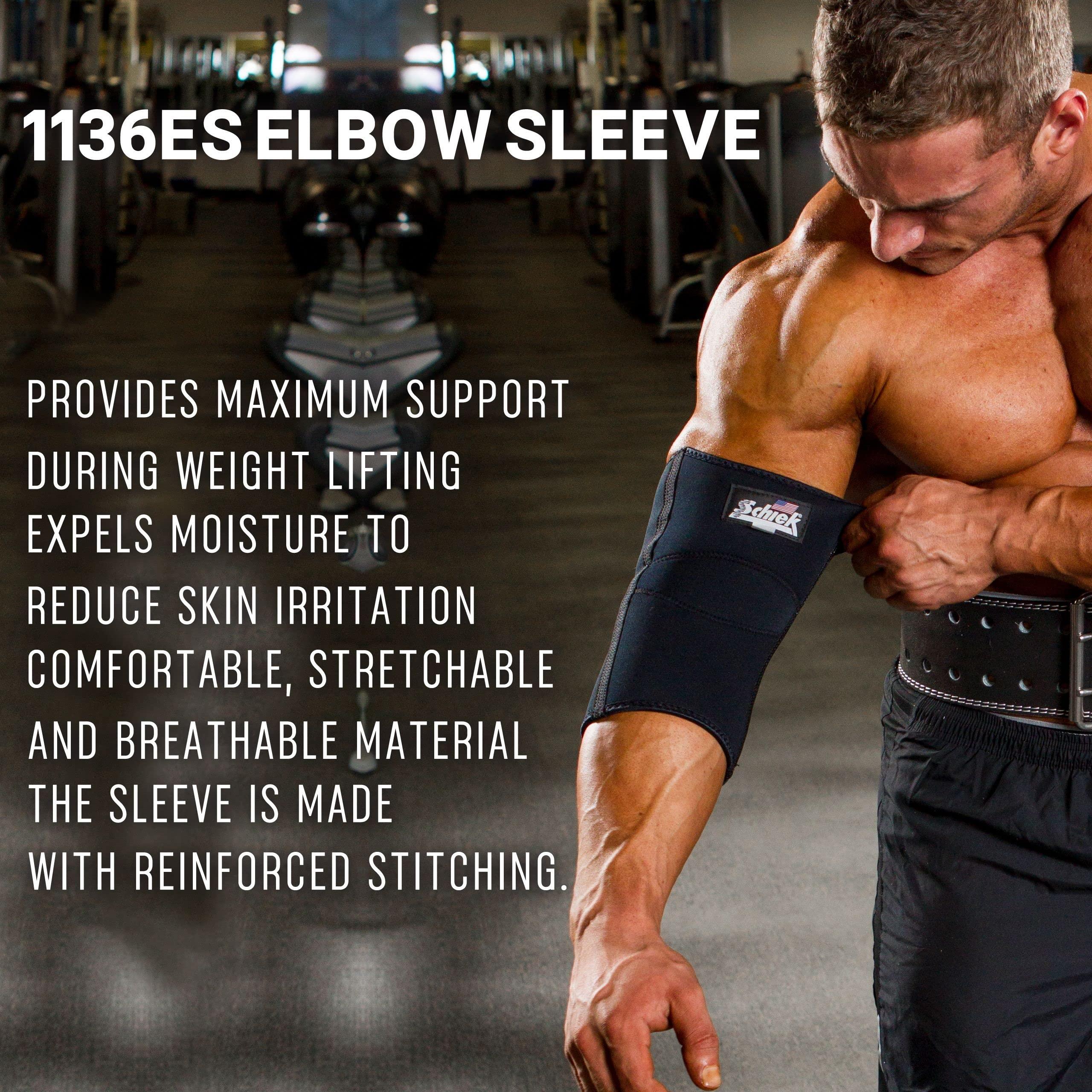 Schiek Schiek Sports Model 1136 Neoprene Elbow Sleeve - High Performance Elbow Brace for Weight Lifting Support