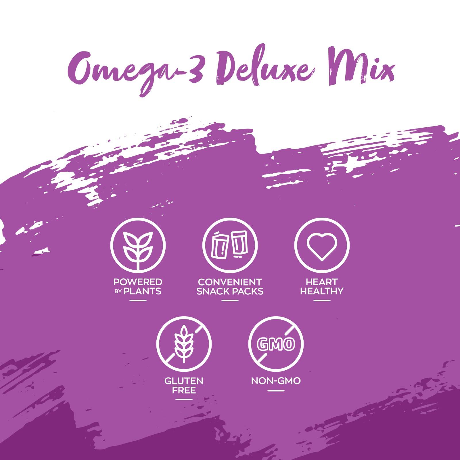 Nature's Garden Nature's Garden Omega 3 Deluxe Mix - Healthy Trail Mix, Power Up Mega Omega Trail Mix Nuts, Heart Healthy, Gluten Free, Cholesterol Free, Sodium Free, No Artificial Ingredients - 40 Oz Bag