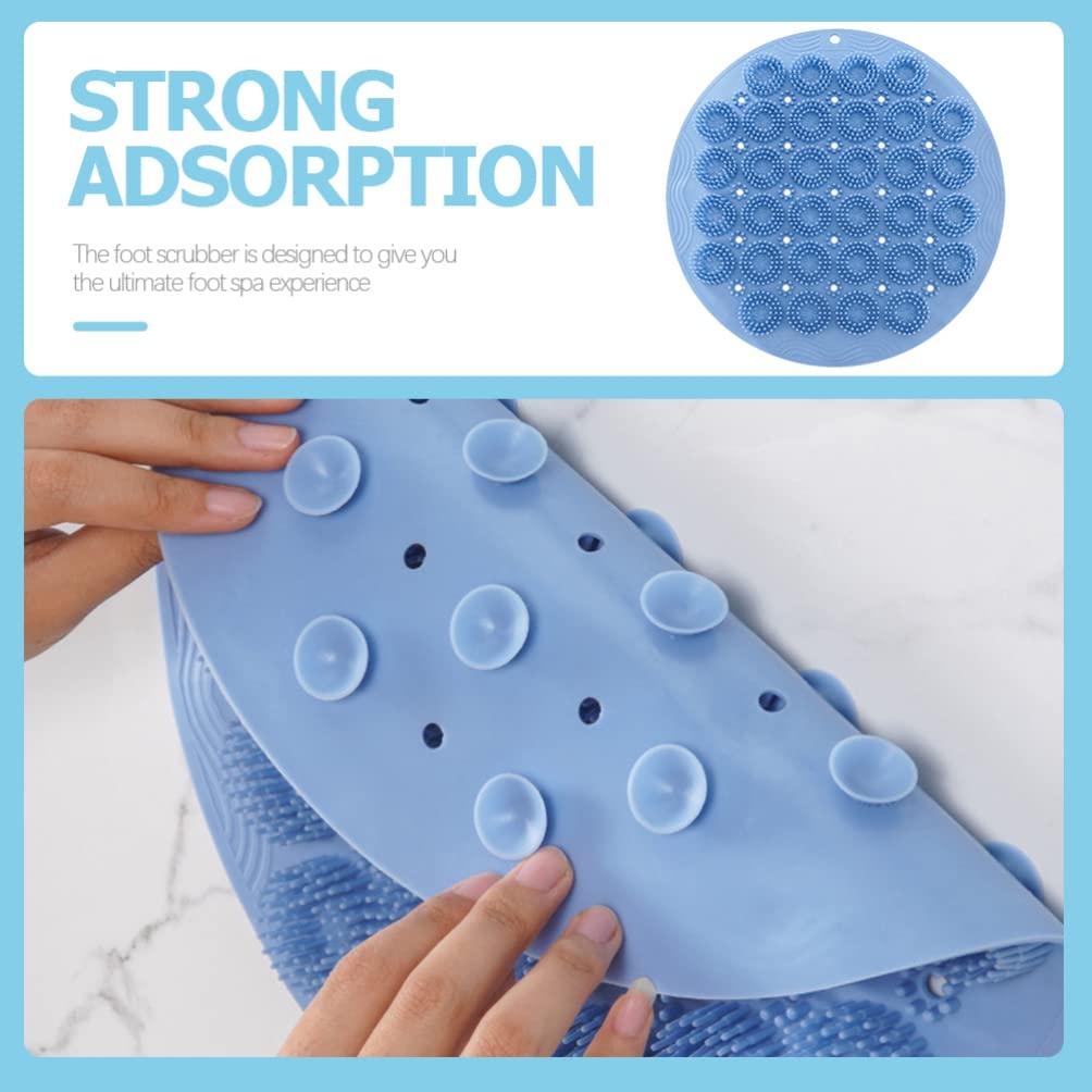 FOMIYES Back Bath Brush Shower Wall Back Scrubber Shower Wall Mounted Back Scrubber Therebye Back Scrubber Hands Silicone Back Scrubber for Shower for Men Decorative Back Scrubber