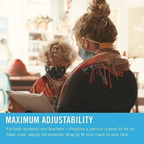 VELCRO Brand VELCRO Brand Face Mask Extender includes 4 Black Straps, 12” x 1” Comfortable and Adjustable Ear Savers, VEL-30084-USA