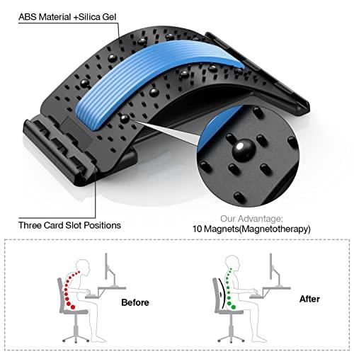 PGG-bro PGG-bro Back Stretcher, Lumbar Back Cracker Board Pain Relief Device, Multi-Level Massager for Herniated Disc, Sciatica, Scoliosis, Lower and Upper Lumbar Support Stretcher