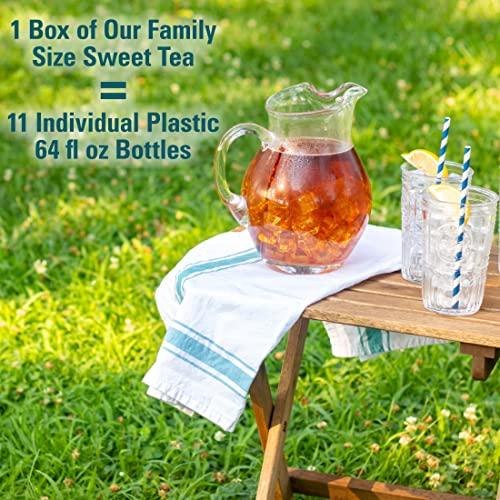 Southern Breeze Southern Breeze Hot Brew Sweet Tea Original Iced Tea with Black Tea and Zero Carbs Zero Sugar, 22 Individually Wrapped Family Size Tea Bags, Pack of 6