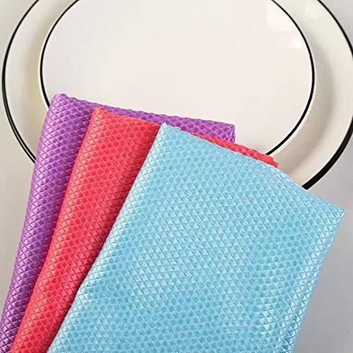 Echocean Comfures Fish Scale Microfiber Polishing Cleaning Cloth 5 Pcs