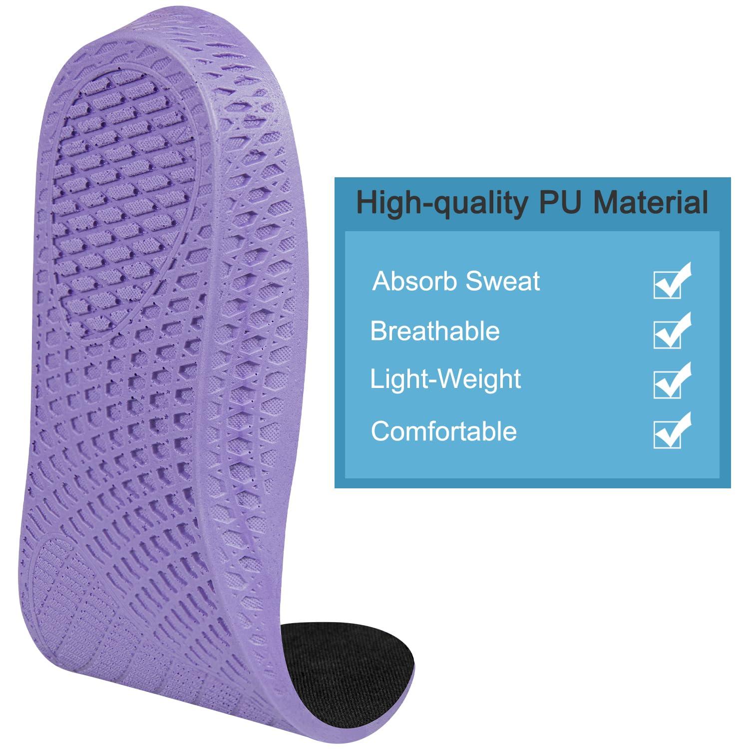 Endoto Insoles for Vans Shoes, Replacement Inserts for Men and Women\'s Skate Sneakers, Cushioned Inner Soles for Comfort and Foot Pain Relief(Size: US 11.5 Women/10 Men-EU 43)