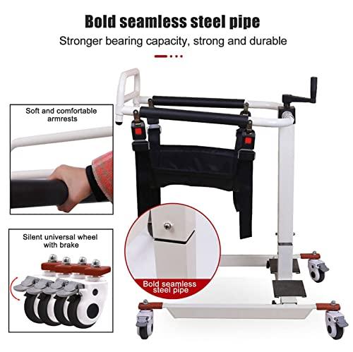 seveni seveni Wheel Lift Chair Patient Lift Transfer Machine Elderly Transport Chair Handicap Car Assist, Bathroom Wheelchair, Patient Lift for Home, Patient Lift Aid, Toilet Aids for Elderly