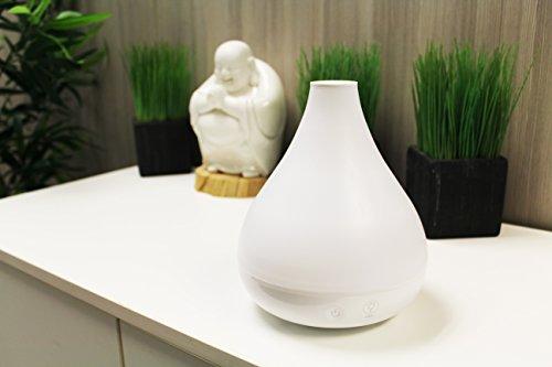 Crane Crane Personal Ultrasonic Cool Mist Humidifier and Aroma Therapy Diffuser, Optional Color Changing Nightlight Included, for Home, Hotels, and Office, 0.35 Gallon 1.5 Liter, White (Pack of 2)