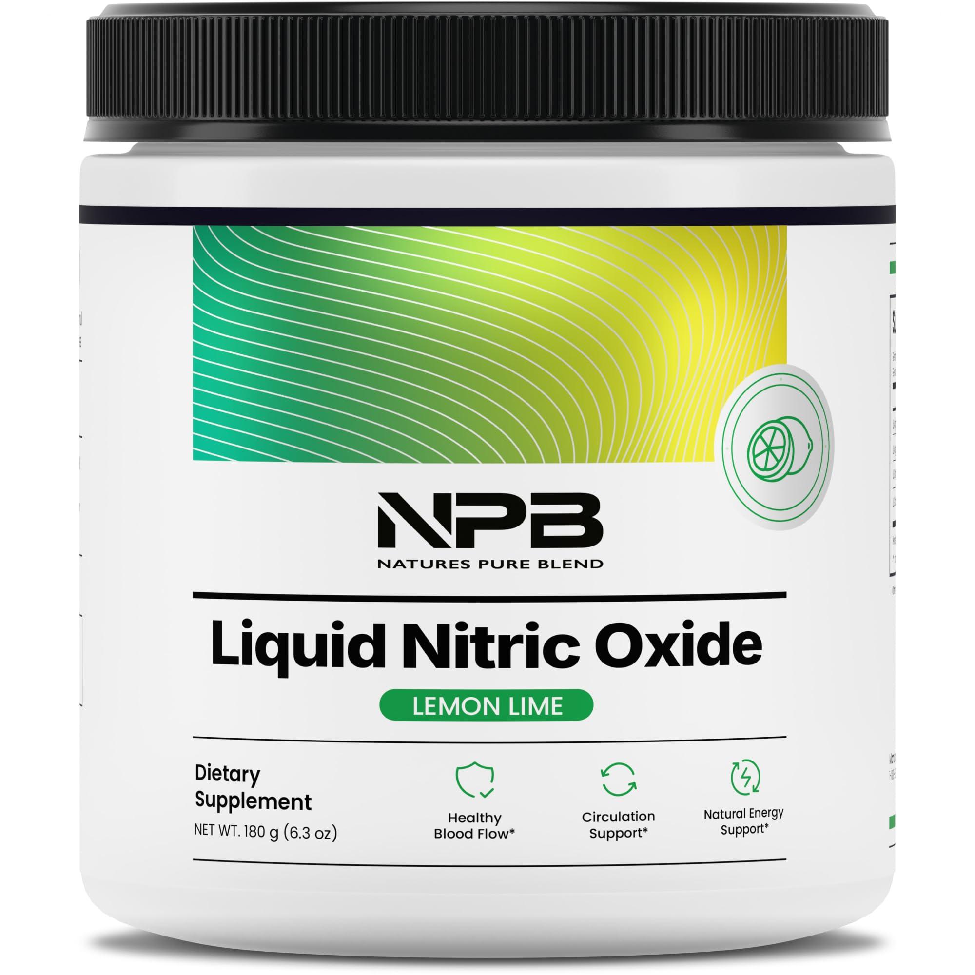 Nature\'s Pure Blend Nature\'s Pure Blend Liquid Nitric Oxide - Blood Pressure Support Drink - Blood Circulation - 5,000 MG - Nitric Oxide Supplement - Amino Acids -