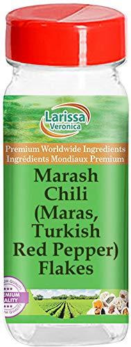 Larissa Veronica Marash Chili (Maras, Turkish Red Pepper) Flakes (4 oz, ZIN: 526600) - 3 Pack