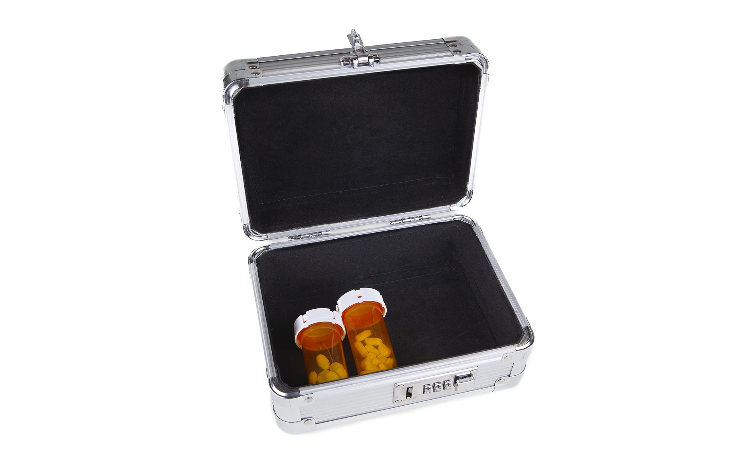 MEDICINE RX SAFE MEDICINE RX SAFE Medication Carrying Case - Mini_Silver