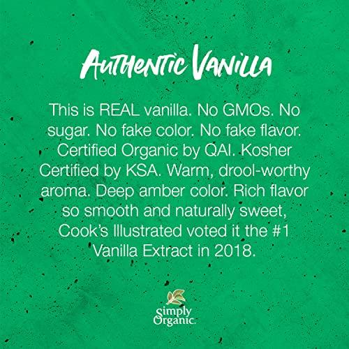 Simply Organic Simply Organic Vanilla Extract, Certified Organic | 4 oz | Pack of 6