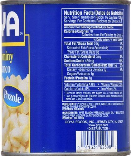 Goya Goya White Hominy Beans, 29 Ounces (Pack Of 12)