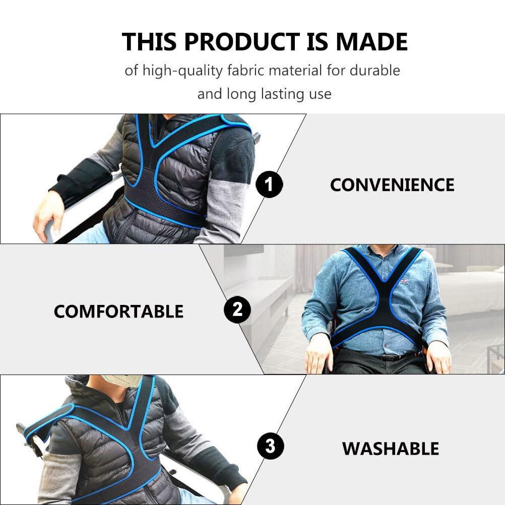 Healifty Healifty Seat Adjustable Breathable Chest Cross Positioning Anti-Slip Restraint Systems for Patients Elderly Cares
