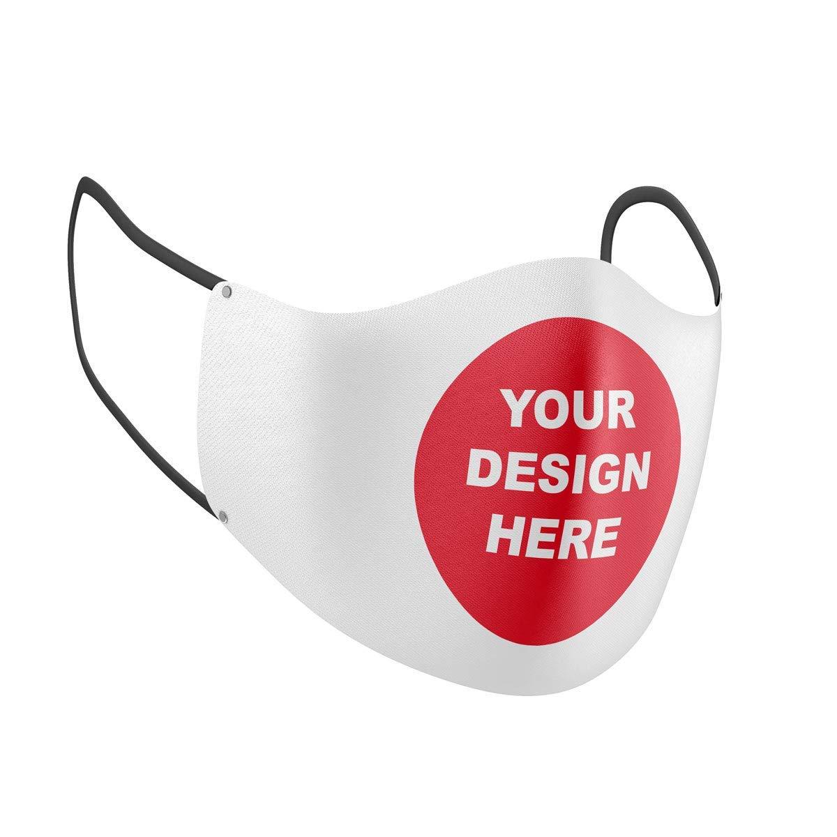 Costume Agent Face Mask with Design Add Your Own Custom Image Reusable Cloth Mask with Filter (10 Pack)